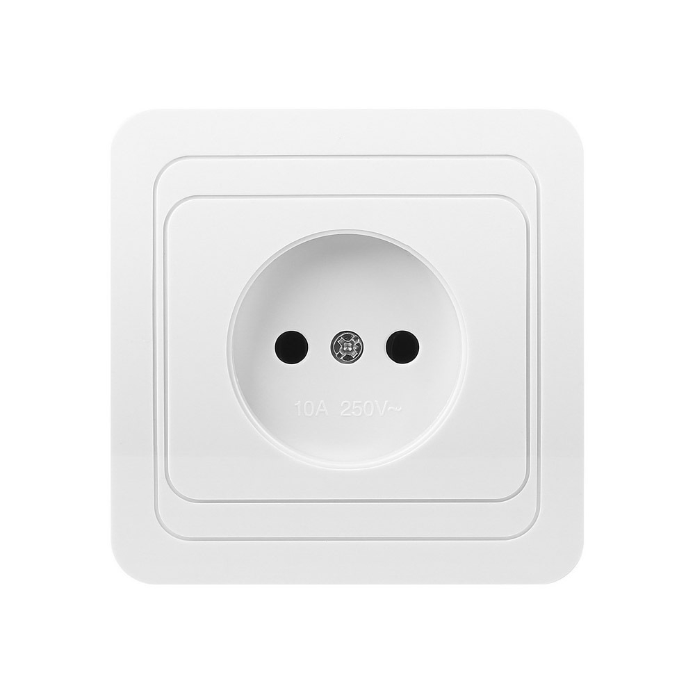 SMARTBUY Марс Розетка 1СП б/заземл. белая 10А керамика SBE-02W-10-S1-N-с