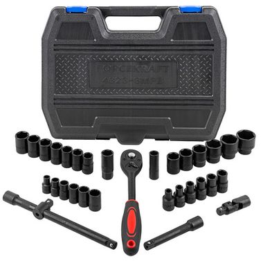 Набор инструментов ударных 32пр.,1/2''(8-32мм,6гр.)(10,12,14,15,17,19,36мм-12гр) FORCEKRAFT FK-4323-3MPB