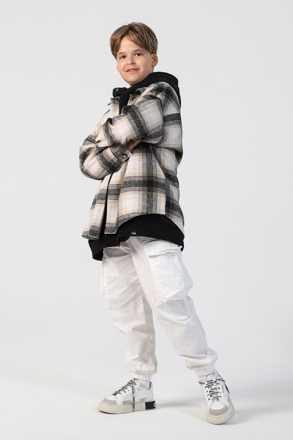 Рубашка для мальчика Квадро-2 Виотекс КОРИЧНЕВЫЙ