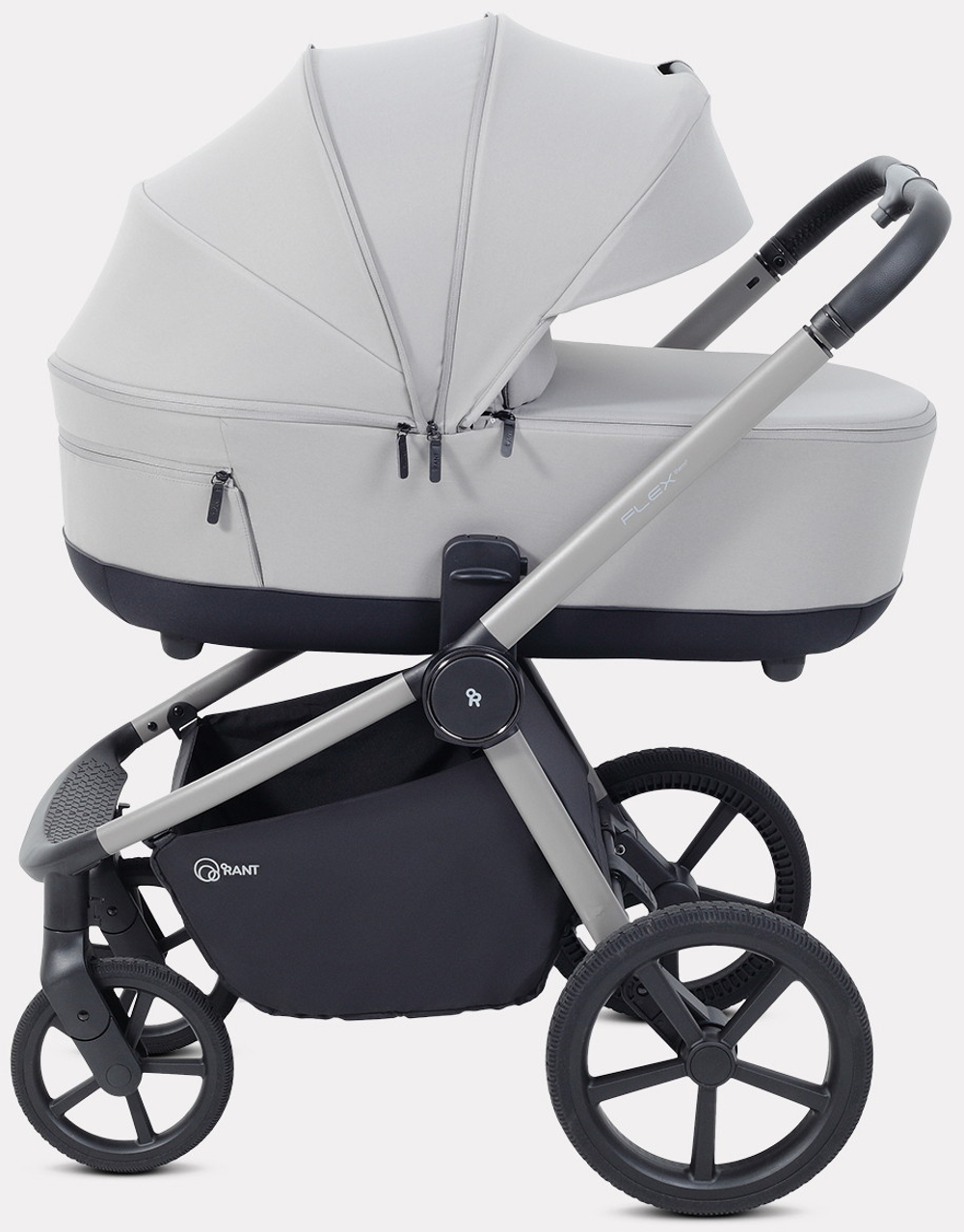 Детская коляска Rant Flex Therm Soft 3 в 1 с автокреслом Evomax Grey Stone Grey