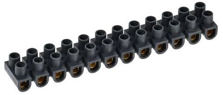 Колодка клеммная полистирол ЗВИ-20 н/г 4-10кв.мм черн. (блист.2шт) IEK UZV5-020-06-2