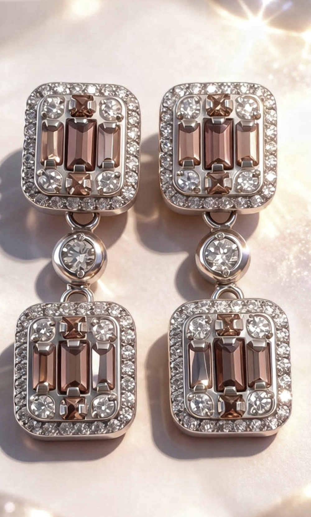 Ювелирные серьги из серебра 925 пробы