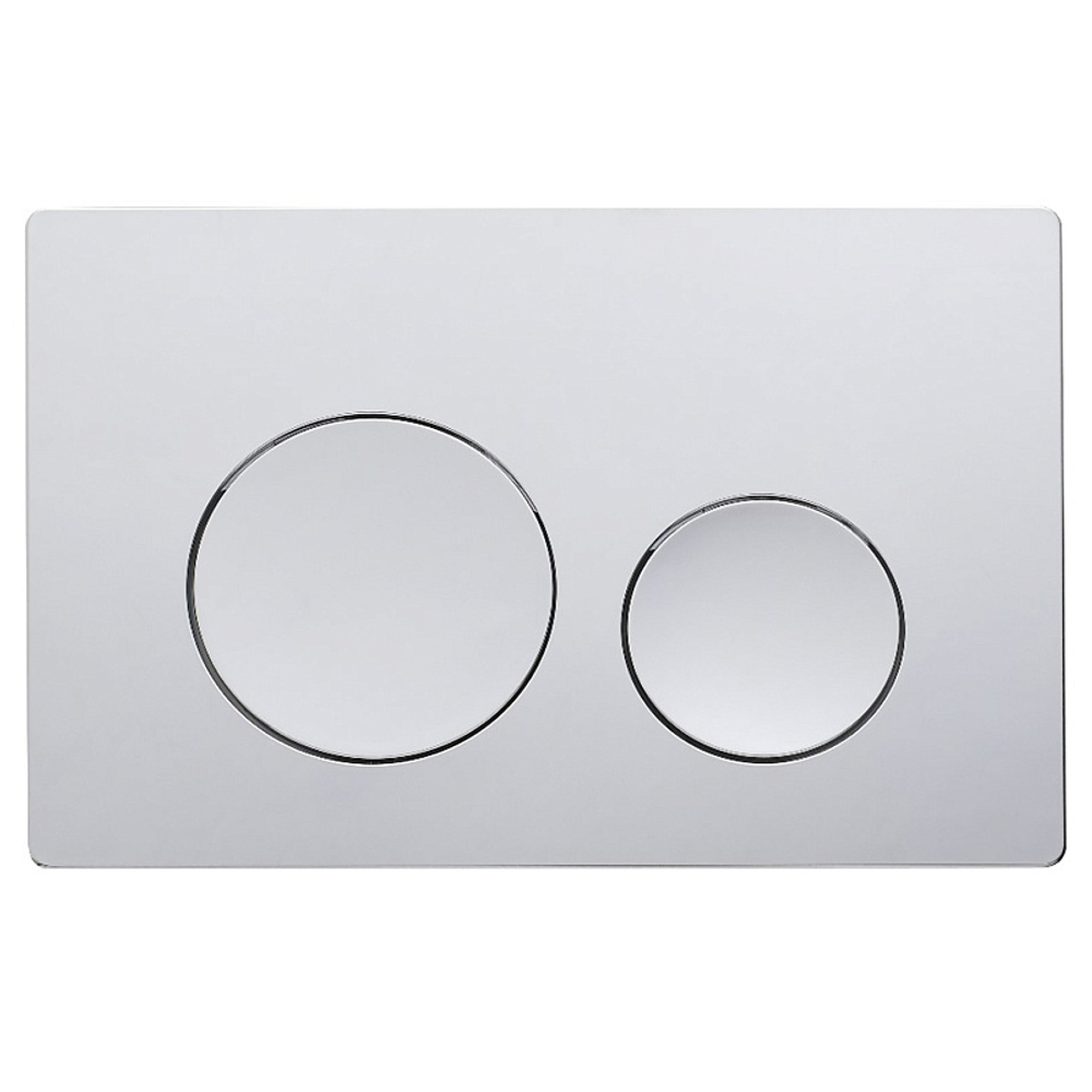 Клавиша смыва AZARIO NEW двойная, круглые кнопки, пластик, хром глянцевый (AZ-003.02)