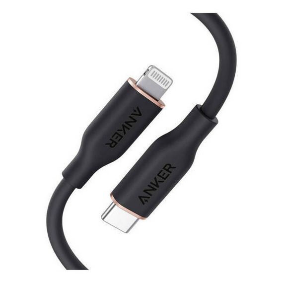 Кабель Anker PowerLine III Flow USB-C to Lightning 0.9м (A8662H11) Black