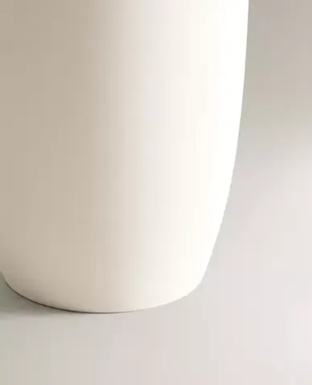 ZARA HOME КЕРАМИЧЕСКИЙ СТАКАН ДЛЯ ЗУБНЫХ ЩЕТОК, БЕЛЫЙ