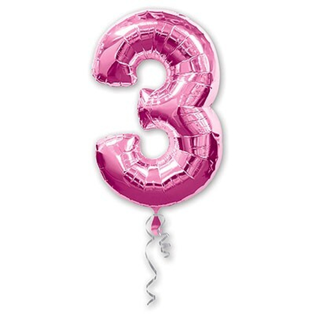 Цифра "3" (цвет на выбор) 1 шт