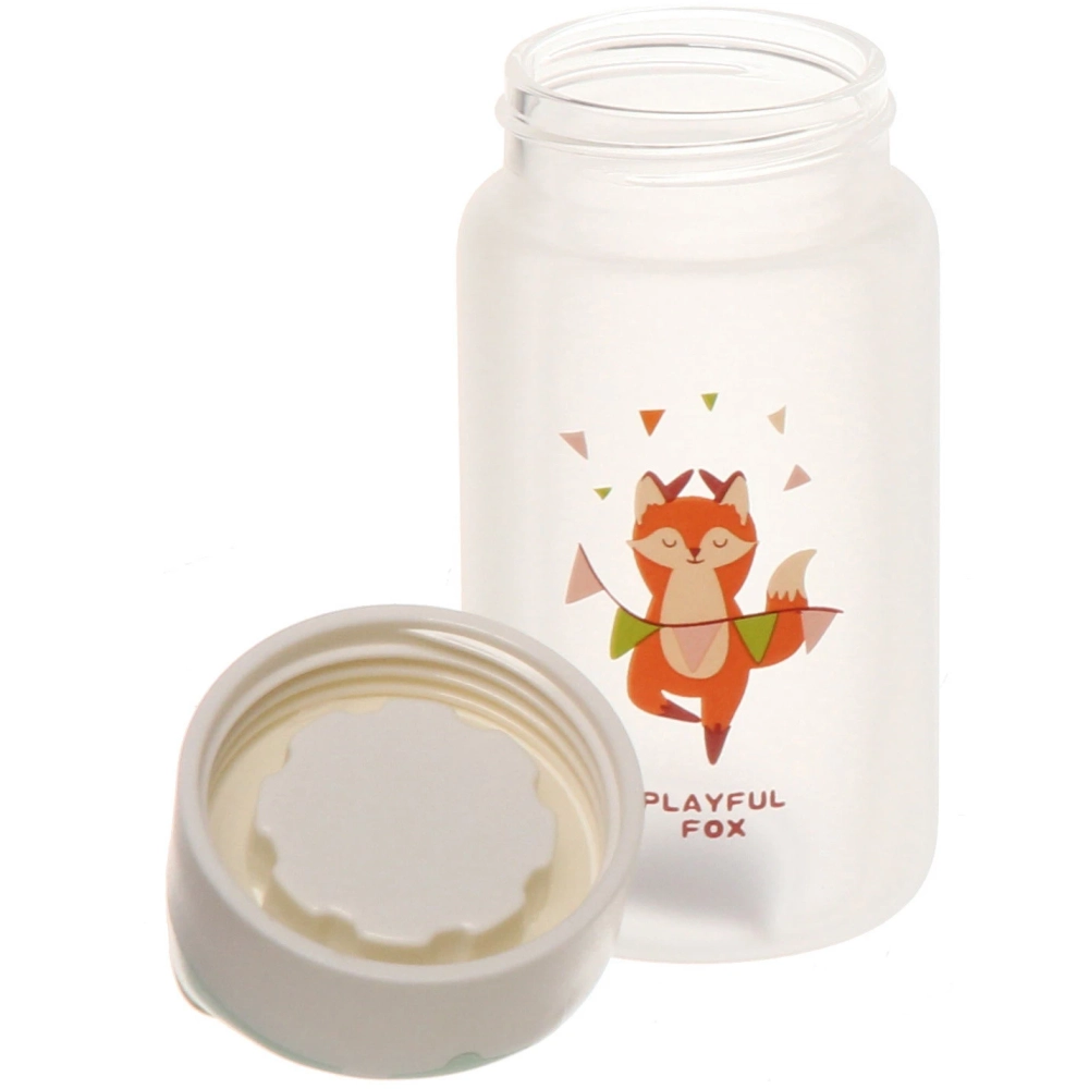 Бутылка питьевая стеклянная 300мл «Лисичка»