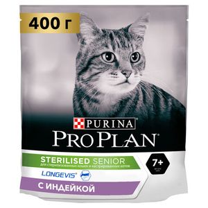 Сухой корм для кошек Pro Plan Sterilised 7+ для стерилизованных кошек с индейкой