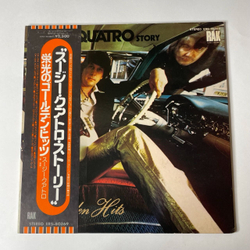 Винтажная виниловая пластинка LP Suzi Quatro Story Golden Hits (Japan 1975) (Obi, Poster) Daytona Demon