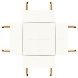 Коннектор ЭРА TRM-S5-CX WH Х-образный для тонкого магнитного шинопровода белый