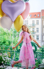 Сердце сиреневое матовое фольга 55см