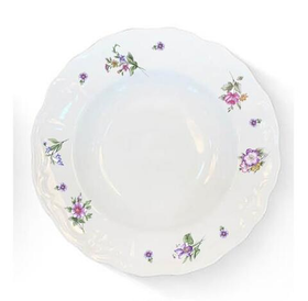 Тарелка глубокая d 22,5 см h 4 см, фарфор, Retro Garden
