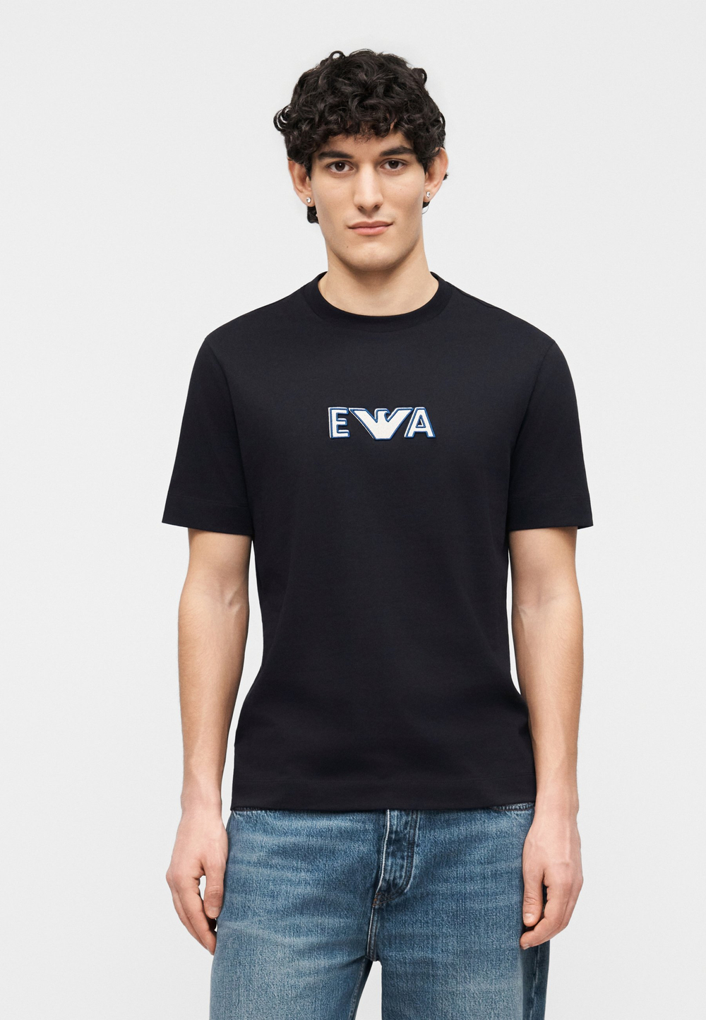 Emporio Armani Футболка с принтом - Синий
