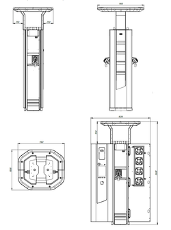 Зарядная станция Стрим Электро EC.A GBT + ССS2 + Люстра