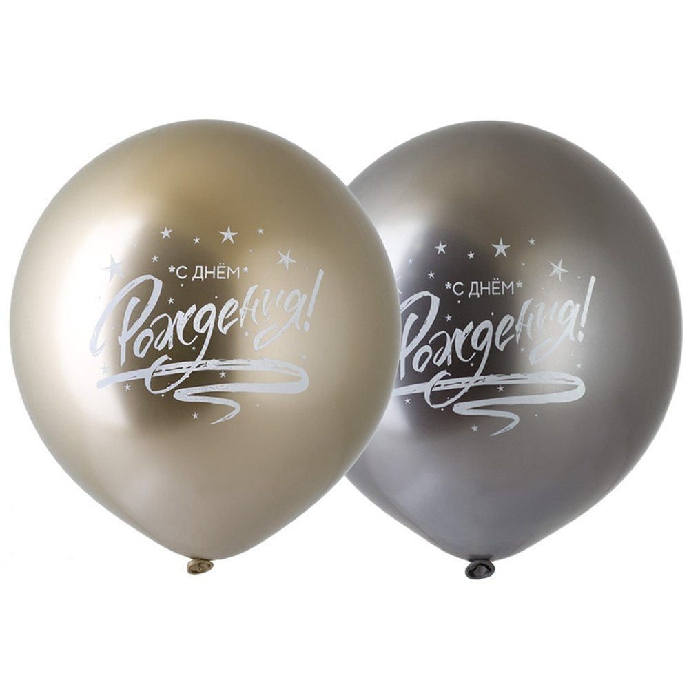 Шар латексный 45см С Днем Рождения (Ассорти)