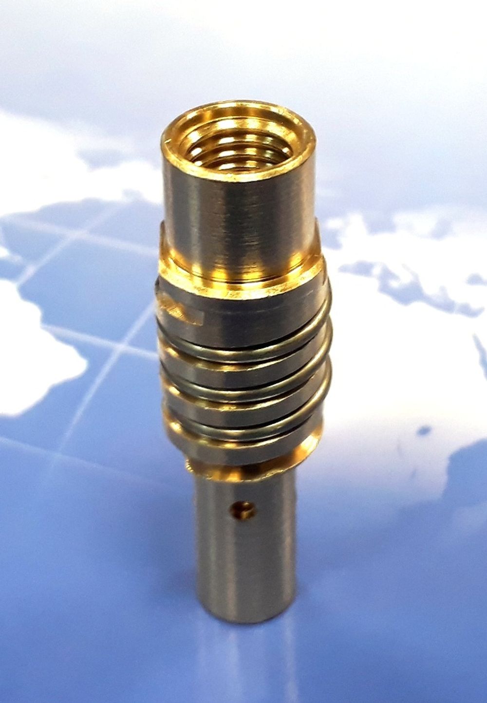 BD-62011 Держатель сопла (вставка / свеча) и наконечника М6, для ручных сварочных горелок полуавтоматической сварки MF-15