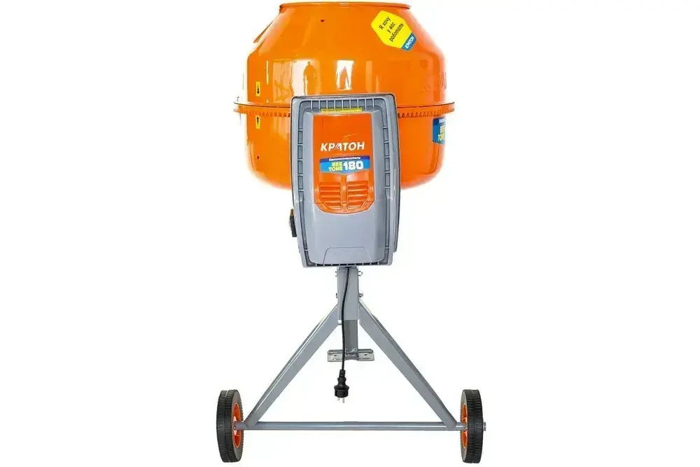Бетоносмеситель, бетономешалка, миксер Кратон "BeeTone" 180, (650 Вт; объем барабана 180 л)