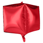 Шар 3D Куб красный 50 см