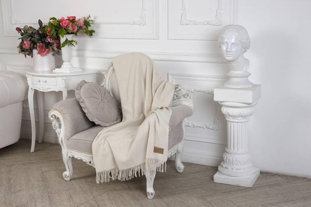 Плед 150х200 Italian Woollen Treasures S.r.l. Lara 1 Италия интерьер