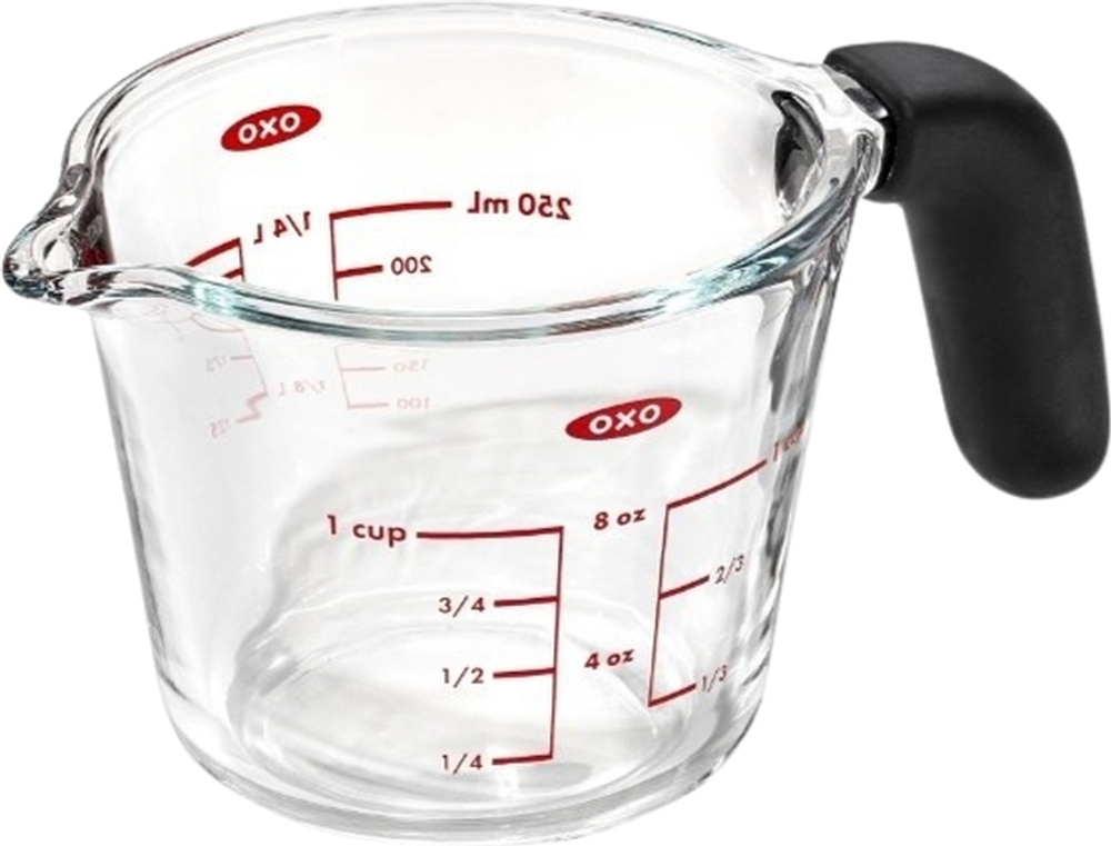 Мерная ёмкость Oxo Good Grips, силикон, 250 мл, прозрачная