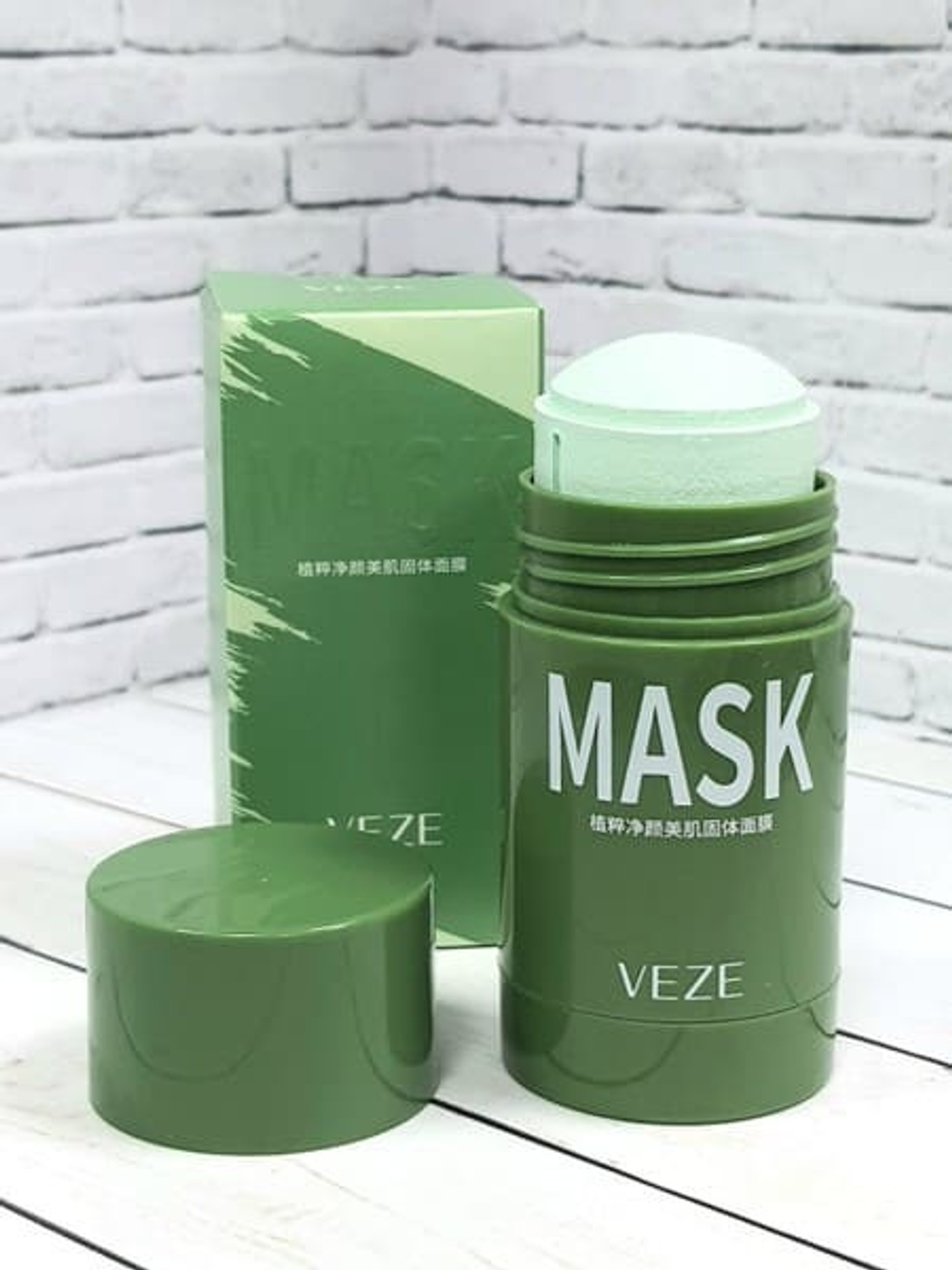 Глиняная маска-стик для лица с зелёным чаем, 40г