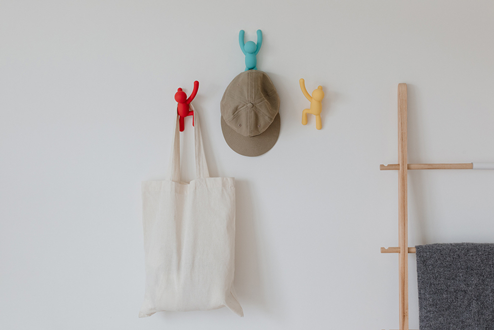 Вешалки-крючки Buddy 3 шт. разноцветные яркие