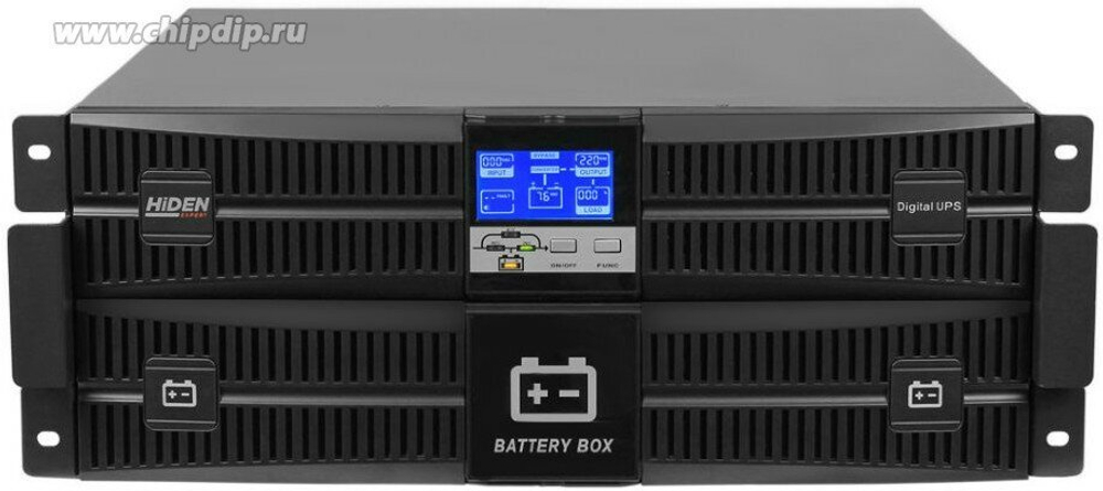 Источники бесперебойного питания (UPS, ИБП) Hiden ИБП HIDEN EXPERT UDC9203S-RT, встроенные акб в корпусе (7А/ч х 8шт),3 kVA/2,7 kW (PF=0,9),