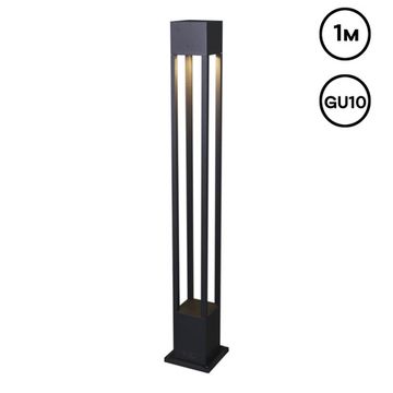 09960-0.7-001KT 1,0M GU10 BK светильник напольный