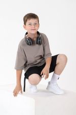 Фуфайка (футболка) для мальчика Леон-1 Виотекс СЕРО-БЕЖЕВЫЙ