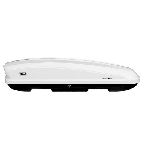 Автобокс на крышу автомобиля "Winner425" двусторонее открывание (белый глянцевый) / Евродеталь