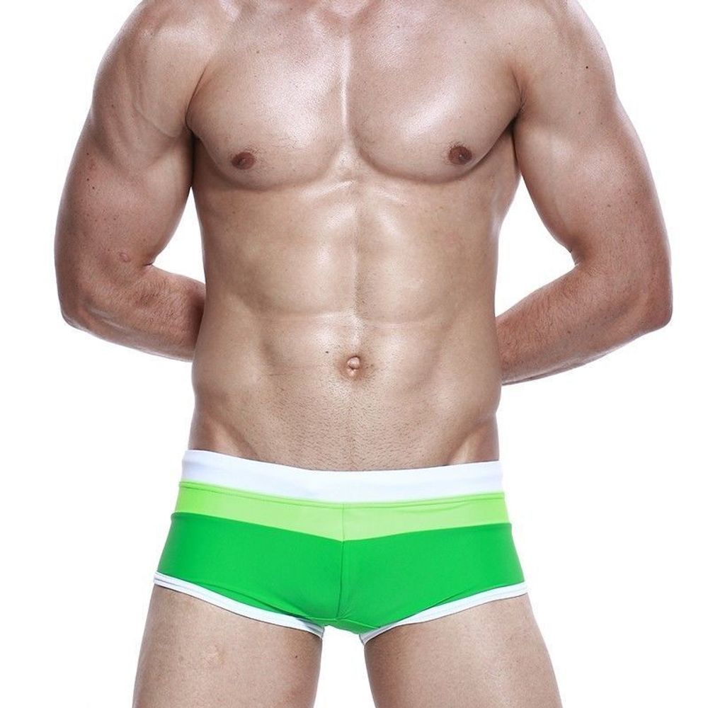 Мужские плавки боксеры салатовые AussieBum