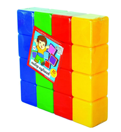 Кубики 16дет. 5014 (Юг-пласт)