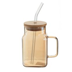 GAEM Кружка с крышкой и трубочкой, 650 мл, L11 W8 H13,5 см, 3в.