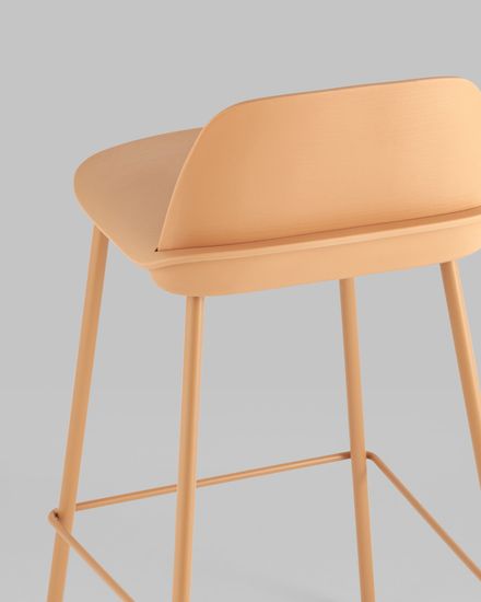 Стул полубарный Mist желтый