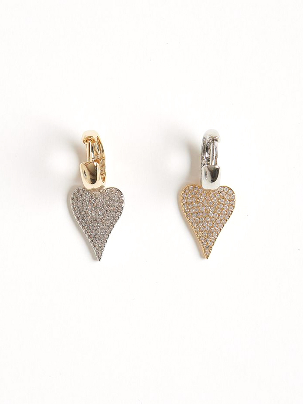 Серьги "Heart Shine" Bicolor