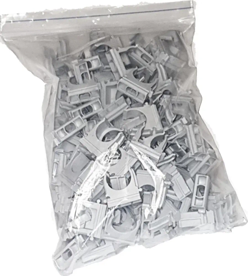 Клипса для крепления гофротрубы D20, 100 шт