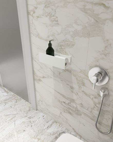 Полка для туалетной бумаги Roll R (белый)