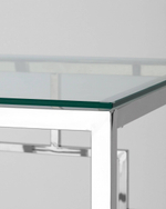 Журнальный столик 55*55 БРУКЛИН серебро