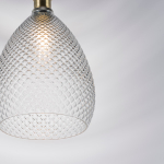 798021 Люстра GENNI 1х40W E27 ЛАТУНЬ/ПРОЗРАЧНЫЙ