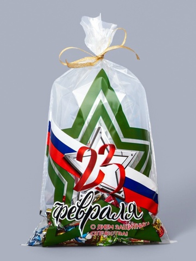 Пакет фасовочный БОПП, «23 февраля» 20×35 см