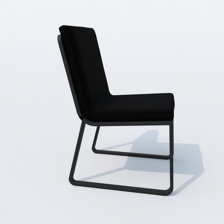 Стул Ideal Patio ГИРА черный - каркас карбон