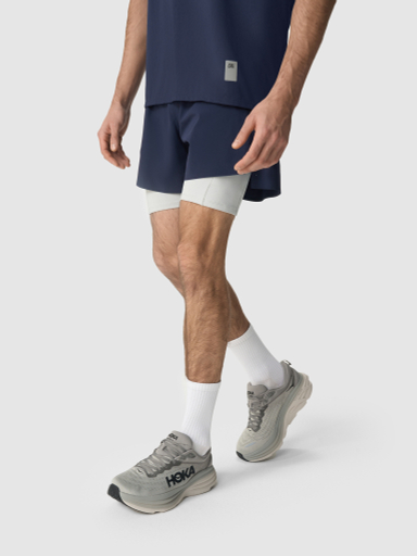 Шорты 2 в 1 мужские Кросс 4.0 тёмно-синие