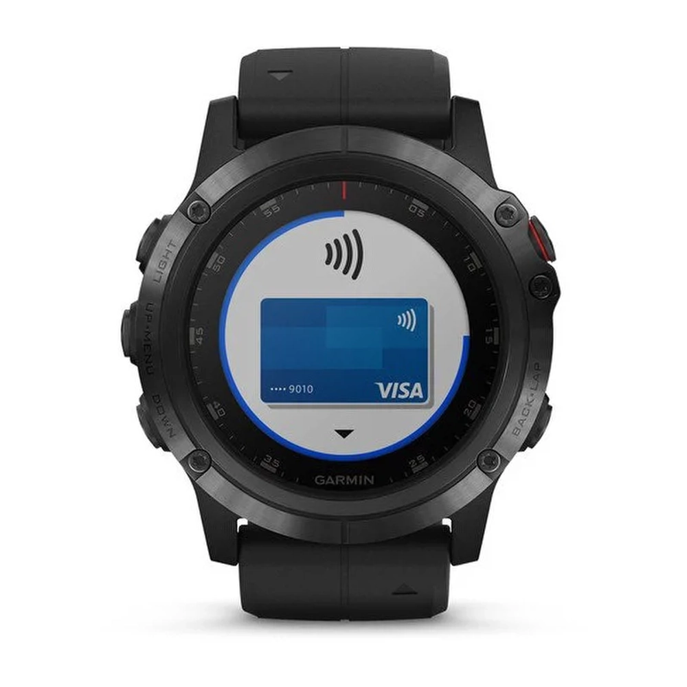 Смарт-часы Garmin Fenix 5X Plus Sapphire, черный, 010-01989-11