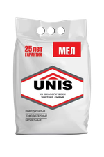 Мел строительный UNIS тонкодисперсный, природно-белый, 5 кг