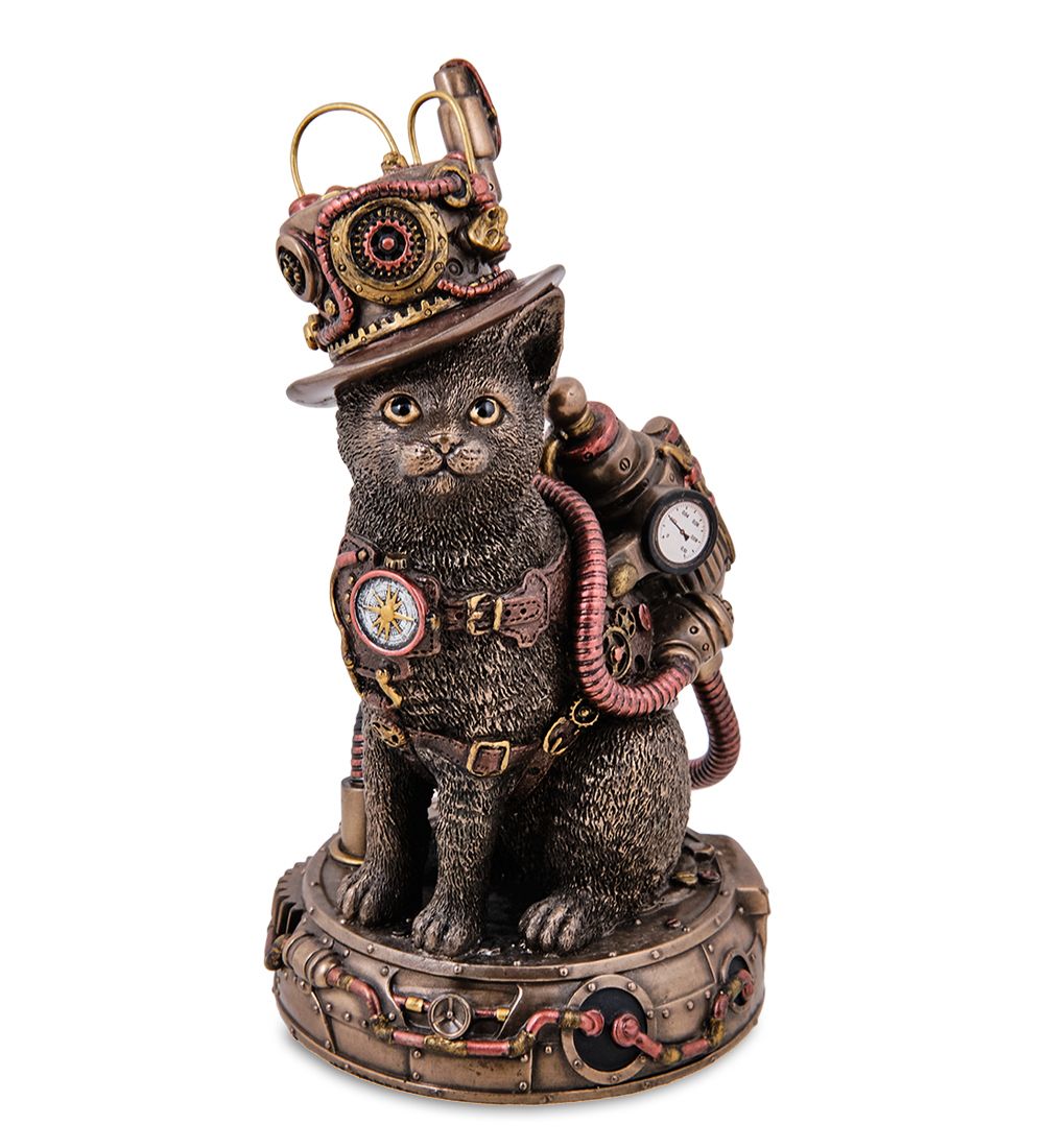 Veronese WS-1242/ 1 Статуэтка в стиле Стимпанк «Мистер Кот»