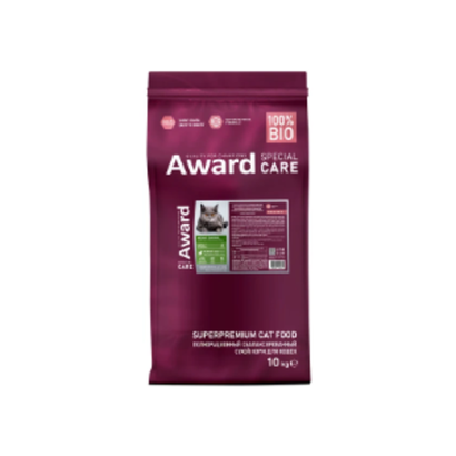 Сухой корм AWARD SPECIAL CARE Weight Control для взрослых стерилизованных кошек для контроля веса со свежим мясом кролика 10кг