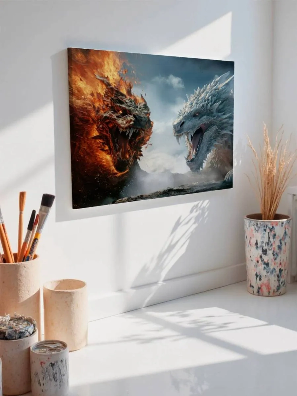 Картина на стену 40 X 50 Драконы