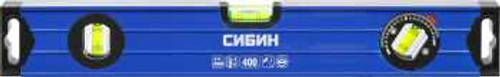 Уровень коробчатый усиленный, утолщенный профиль, 2 фрезерованные поверхности, 3 противоударных ампулы (1 поворотная на 360 град), 4, СИБИН, 34609-040