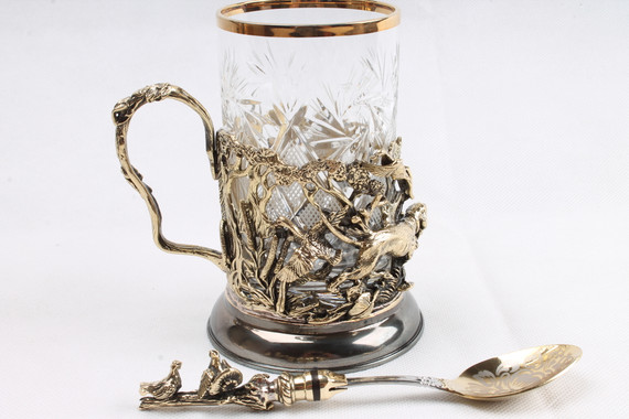 Подарочный подстаканник &quot;Охота на утку&quot;