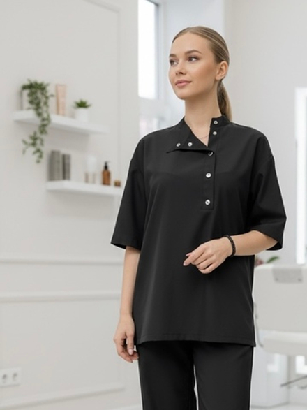 Рубашка-косоворотка женская для парикмахера